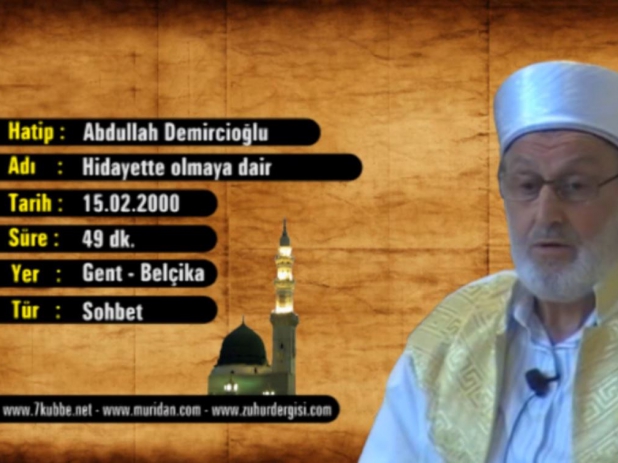 Hidayette olmaya dair