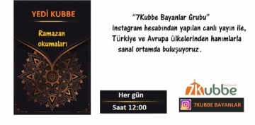 Ramazan´da Kur´an Okumaları ile İnstagram Hesabımızdan Canlı Yayında Buluşuyoruz