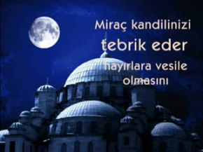 Miraç Kandili Tebrik
