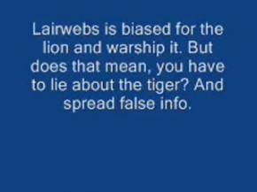 Tiger vs Lion Lairwebs Interspecies conflict analysis - www.pennystock-pro.com