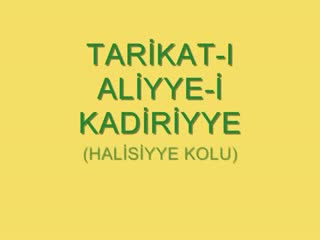 Altın Silsile- Kadiri Tariki Halisiye Kolu